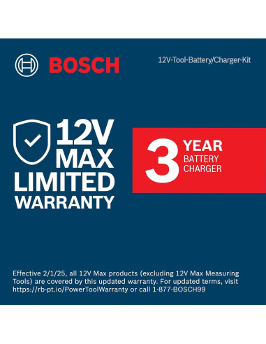 Kit Batería y Cargador Bosch 12V Max Litio-Ion 2.0 Ah