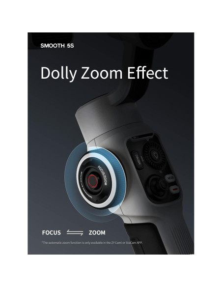 Gimbal Zhiyun Smooth 5S para Smartphone 3 Ejes con Luz Gimbal Zhiyun Smooth 5S para Smartphone 3 Ejes con Luz