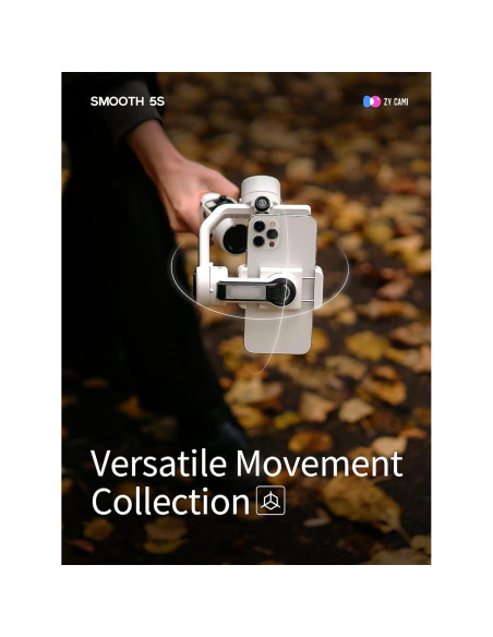 Gimbal Zhiyun Smooth 5S para Smartphone 3 Ejes con Luz Gimbal Zhiyun Smooth 5S para Smartphone 3 Ejes con Luz