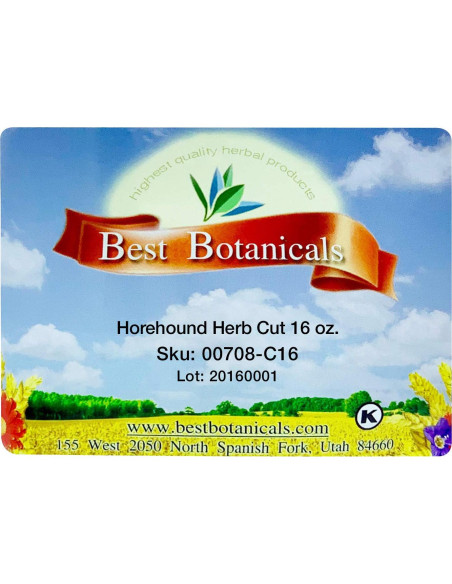 Hierba Horehound Cortada 453.6g Mejores Botánicos Hierba Horehound Cortada 453.6g Mejores Botánicos