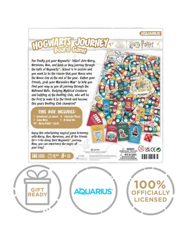 Juego de Mesa Harry Potter AQUARIUS - Diversión Familiar 2-4 Jugadores
