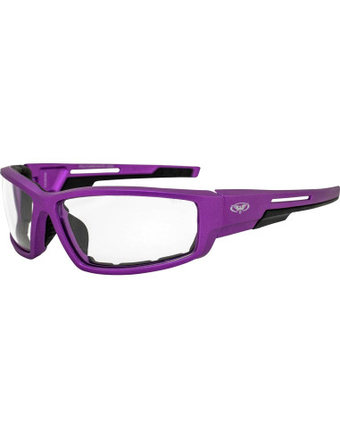 Gafas de Motocicleta Global Vision Sly Acolchadas UV400 Púrpura