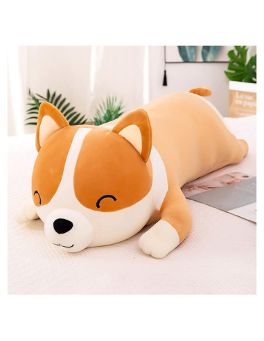 Almohadón de Peluche Shiba Inu Yeqivo 100cm Amarillo Suave