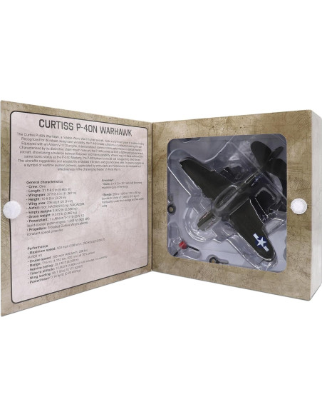 Modelo Diecast Curtiss P-40N Warhawk 1:72 - Regalo Militar Modelo Diecast Curtiss P-40N Warhawk 1:72 - Regalo Militar