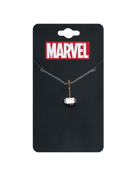 Collar Colgante de Plata de Ley Thor Marvel 9.14x3.30 cm Collar Colgante de Plata de Ley Thor Marvel 9.14x3.30 cm