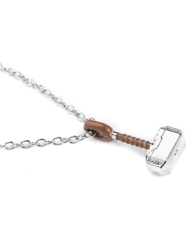 Collar Colgante de Plata de Ley Thor Marvel 9.14x3.30 cm