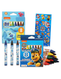 Conjunto de Crayones Jumbo Paw Patrol y Blue's Clues - 16 Piezas