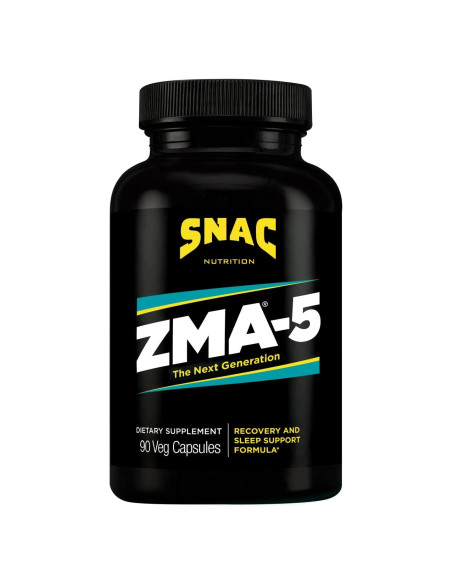 Suplemento ZMA-5 SNAC 90 Cápsulas Vegetales para Sueño y Recuperación Suplemento ZMA-5 SNAC 90 Cápsulas Vegetales para Sueño y Recuperación