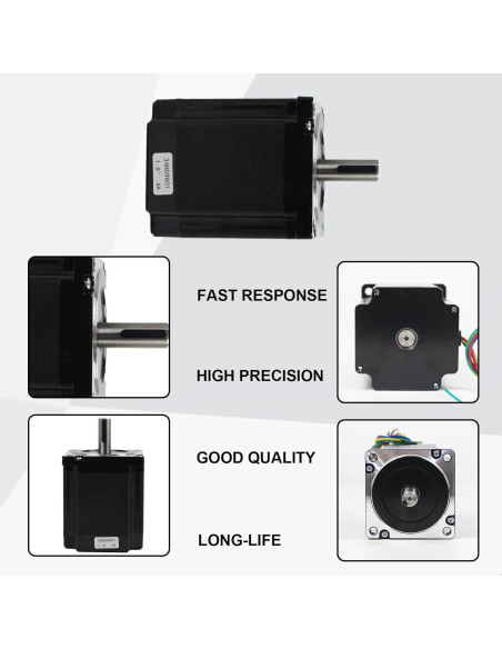 Motor Paso a Paso Nema34 CNCTOPBAOS 4A 5.6Nm 86x86x98mm Motor Paso a Paso Nema34 CNCTOPBAOS 4A 5.6Nm 86x86x98mm