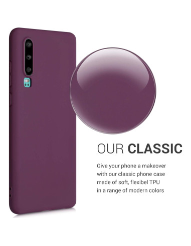 Funda TPU Silicona KW-Mobile para Huawei P30 Violeta Burdeos