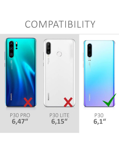 Funda TPU Silicona KW-Mobile para Huawei P30 Violeta Burdeos