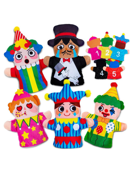 Títeres de Mano de Circo ARASTTA - 5 Piezas para Niños Títeres de Mano de Circo ARASTTA - 5 Piezas para Niños