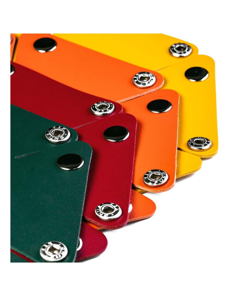 Juego de 4 Cajas de Dados de Cuero PU KSNDie - Verde, Rojo, Naranja, Amarillo Juego de 4 Cajas de Dados de Cuero PU KSNDie - Verde, Rojo, Naranja, Amarillo