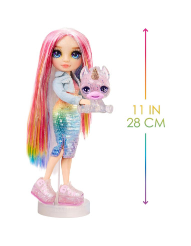 Muñeca Rainbow High Amaya Raine 28 cm con Kit de Slime y Mascota