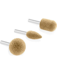 Kutzall Kit de Burrs Rotativos 3 Piezas Eje 0,64 cm Fino 2