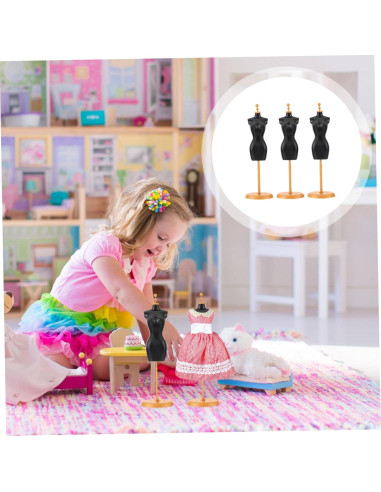 Soporte de Muñeca Artibetter 10 Pcs Plástico Negro y Dorado