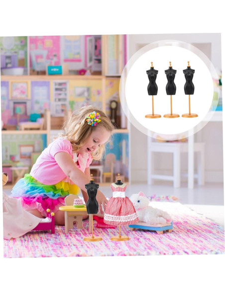Soporte de Muñeca Artibetter 10 Pcs Plástico Negro y Dorado Soporte de Muñeca Artibetter 10 Pcs Plástico Negro y Dorado