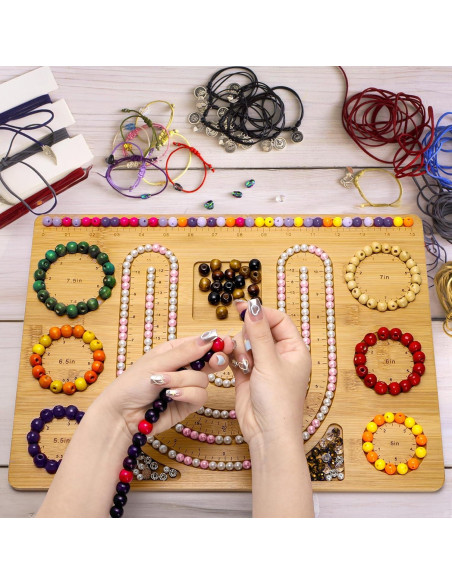 Tablero de cuentas de bambú Coloch 2 en 1 para joyería Tablero de cuentas de bambú Coloch 2 en 1 para joyería
