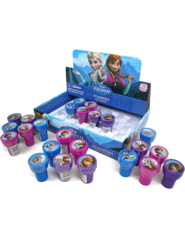 Sellos de Tinta Automática Disney Frozen - 24 Piezas en Caja