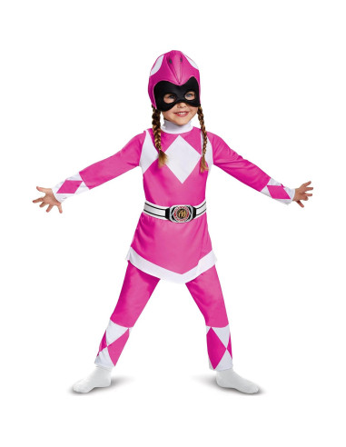 Disfraz Musculoso Ranger Rosa Power Rangers Niños 3T-4T