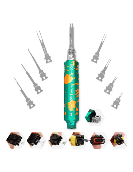 Herramienta Extractora de Pines JRready ST5345 con 9 Puntas Herramienta Extractora de Pines JRready ST5345 con 9 Puntas