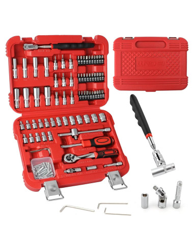 Juego de Llaves 106 Piezas LLNDEI 1/4" Acero CR-V