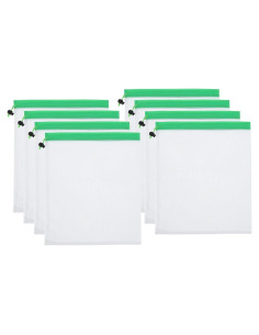 Bolsas de Malla Reutilizables PATIKIL 30x35 cm Verde - 8 Pcs