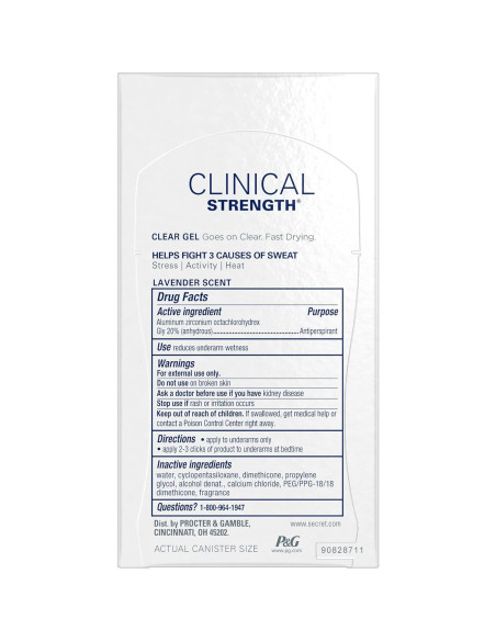Desodorante Antitranspirante Gel Secret Lavanda 45 g Desodorante Antitranspirante Gel Secret Lavanda 45 g