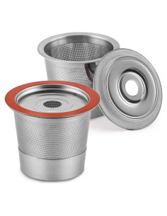 Filtros K Cup reutilizables RUOYING de acero inoxidable (2 unidades)