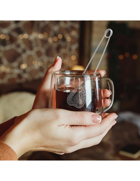50 Infusores de Té en Forma de Corazón Roshtia - Acero Inoxidable 50 Infusores de Té en Forma de Corazón Roshtia - Acero Inoxidable