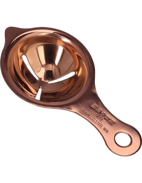 Separador de Huevos Acero Inoxidable 304 14x7.3cm Oro Rosa Separador de Huevos Acero Inoxidable 304 14x7.3cm Oro Rosa