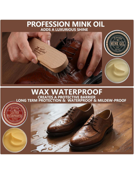 Kit de Cuidado de Cuero Awaydol 10 Piezas - Limpieza y Protección Kit de Cuidado de Cuero Awaydol 10 Piezas - Limpieza y Protección