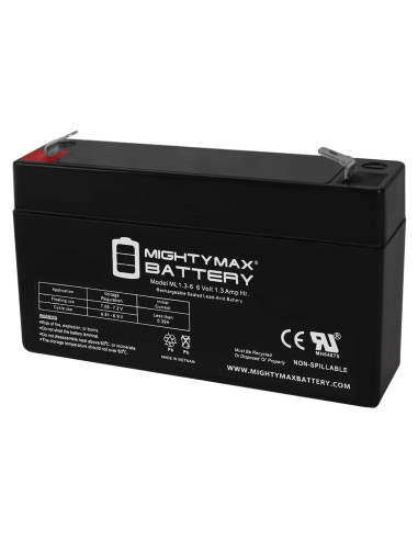 Batería recargable Mighty Max 6V 1.3AH SLA para GE Simon XT