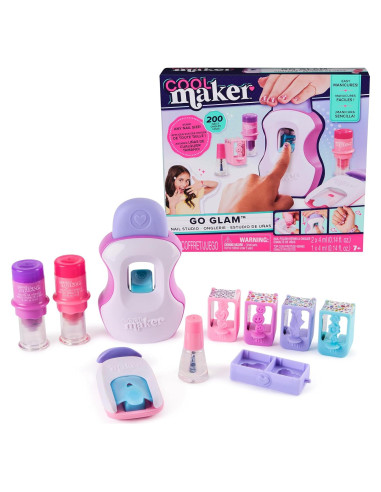 Cool Maker GO GLAM Estudio de Uñas Kit 200 Uñas 4 Diseños