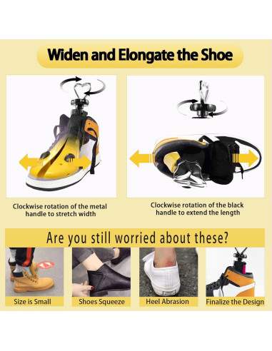 Estirador de Zapatos Ajustable YUYJME para Hombres y Mujeres