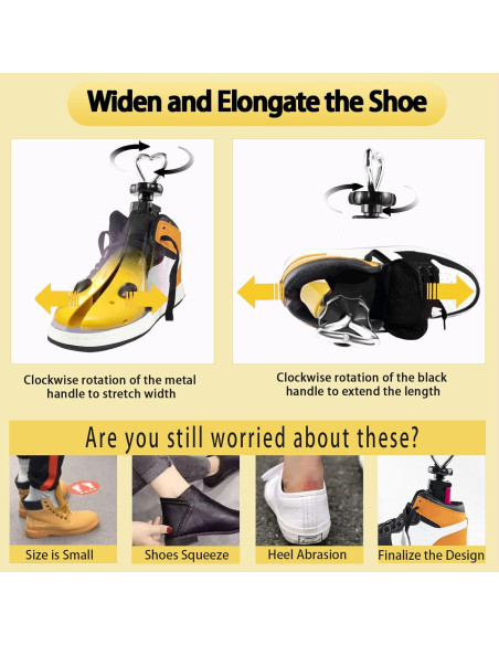 Estirador de Zapatos Ajustable YUYJME para Hombres y Mujeres Estirador de Zapatos Ajustable YUYJME para Hombres y Mujeres