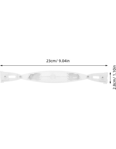 Reflectores de Rueda de Bicicleta Happyyami - Plástico Plateado