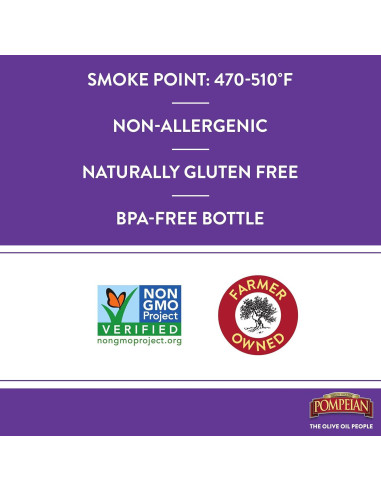 Aceite de Semilla de Uva 100% Pompeian 1925g Sabor Ligero