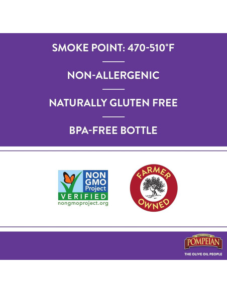 Aceite de Semilla de Uva 100% Pompeian 1925g Sabor Ligero Aceite de Semilla de Uva 100% Pompeian 1925g Sabor Ligero