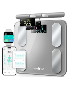Báscula Digital Runstar FG2211 con 28 Mediciones y Bluetooth