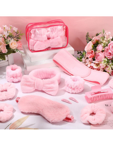 Conjunto de 16 Piezas de Diademas Wavyknot para Cuidado Facial