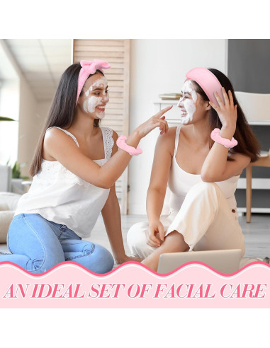 Conjunto de 16 Piezas de Diademas Wavyknot para Cuidado Facial