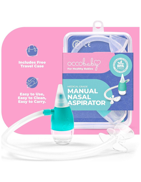 Aspirador Nasal Manual OCCObaby - Succionador de Nariz Bebés Aspirador Nasal Manual OCCObaby - Succionador de Nariz Bebés