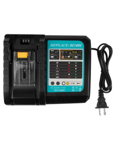 Cargador Rápido Makita DC18RC 14.4V-18V Li-Ion