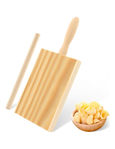 Tabla de Gnocchi de Madera Bibabala 21.5x8.5cm Manual