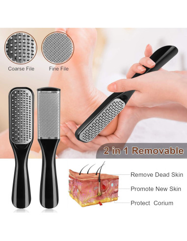 Kit de Pedicura Profesional Rosmax 36 Herramientas Acero Inoxidable