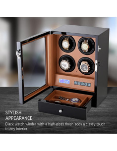 Enrollador de Reloj Automático Leader S204 con Luz LED y Control Táctil 2