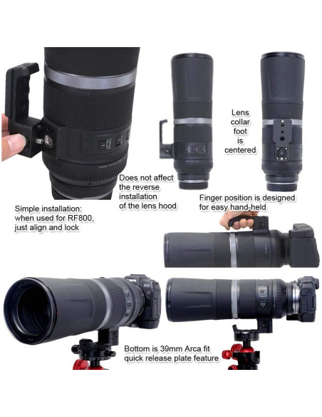 Pie de Soporte iShoot IS-THRF680 para Canon RF 600mm/800mm Pie de Soporte iShoot IS-THRF680 para Canon RF 600mm/800mm