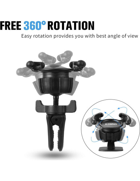 Soporte Universal para Teléfono KSWNG con Rotación 360 - 2 Piezas Soporte Universal para Teléfono KSWNG con Rotación 360 - 2 Piezas