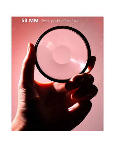 Filtro de Efecto Vortex 58MM Besvalo para Cámara DSLR